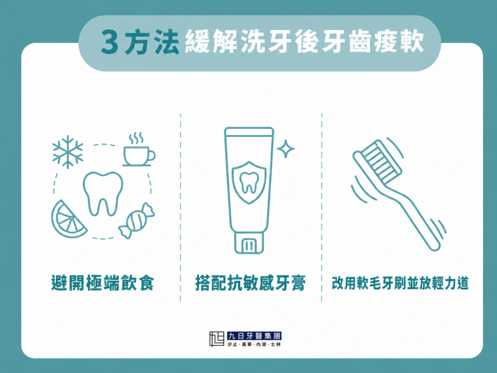 3-方法緩解洗牙後牙齒痠軟